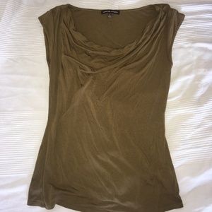 🧝‍♀️💋 Adrienne Vittadini Drape Neck Ruched Top